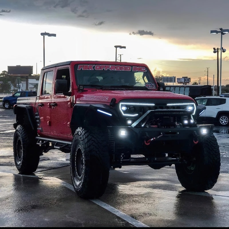 ORACLE Lighting Oracle VECTOR Series Full LED Grille - Jeep Wrangler JL/JT - NA 5837-PRO 5837-PRO Photo - lifestyle view