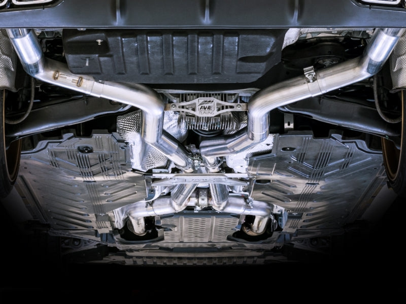 AWE Tuning 2019+ Mercedes-Benz C63/S AMG Sedan (W205) Track Edition Exhaust - No Tips 3020-11034 3020-11034 Photo - Mounted