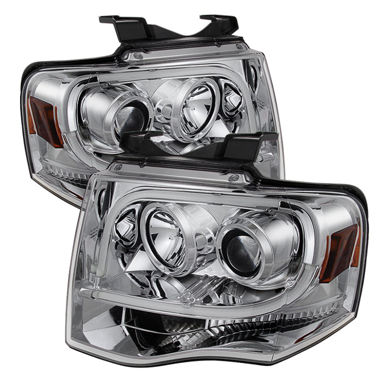 Spyder Ford Expedition 07-13 Projector Headlights Light Tube DRL Chrm PRO-YD-FE07-LTDRL-C 5079510 5079510 Photo - Primary