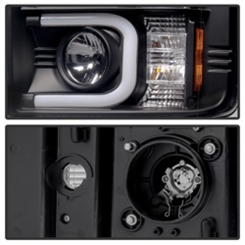 Spyder Chevy Silverado 2014-16 2500 HD Projector Headlights Light Bar DRL Blk PRO-YD-CSHD14-LBDRL-BK 5081032 5081032 Photo - Unmounted