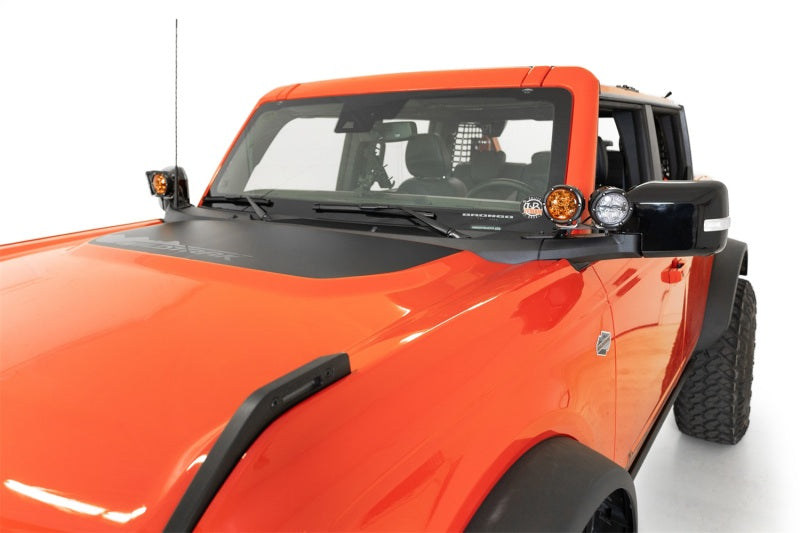 Addictive Desert Designs ADD 21-23 Ford Bronco/Raptor Dual Ditch Light Brackets AC2301801NA AC2301801NA Photo - Mounted