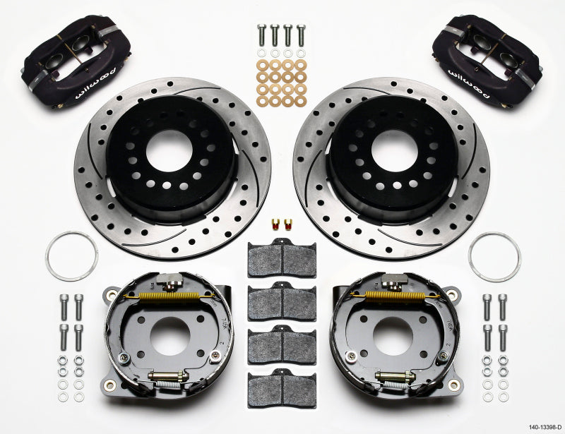 Wilwood Forged Dynalite P/S Park Brake Kit Drilled AMC 71-74 2.60in Offset 140-13398-D 140-13398-D Photo - Primary