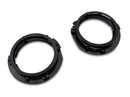 Raxiom 18-23 Jeep Wrangler JL 7-In Headlight Retro-Fit Kit w/ Harness- Blk Housing (Clear Lens) J137648 J137648 Photo - Close Up