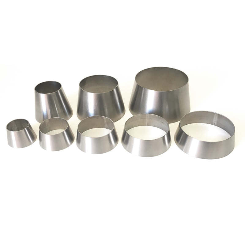 Ticon Industries 1-3/16in OAL 2.5in to 3.0in Titanium Transition Reducer Cone 1.2mm Thickness 107-07663-4000