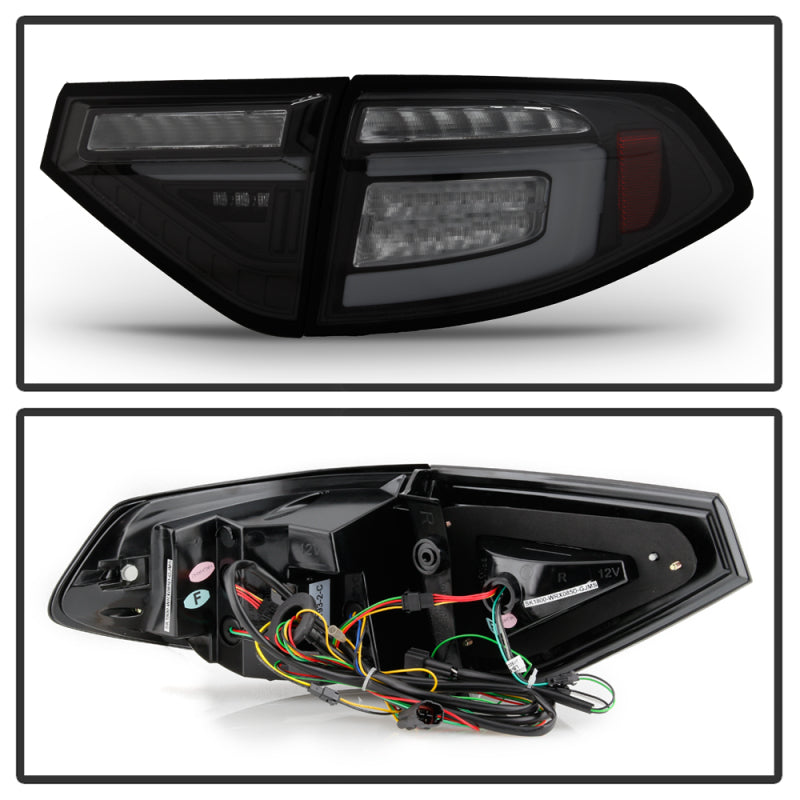 Spyder 08-14 Subara Impreza WRX Hatchback LED Tail Lights Seq Signal Blk Smoke ALT-YD-SI085D-SEQ-BSM 5086747 5086747 User 1