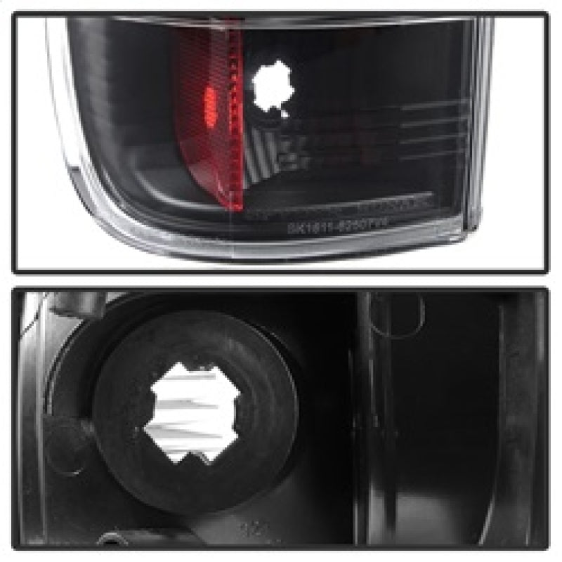 Spyder 08-16 Ford Super Duty F-250 V3 Light Bar LED Tail Lights - Black (ALT-YD-FS07V3-LBLED-BK) 5084712 5084712 Photo - Unmounted