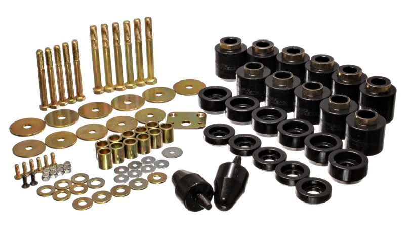 Energy Suspension Body Mount Set Black Jeep Wrangler All 1987-2006 2.4108G Photo - Primary