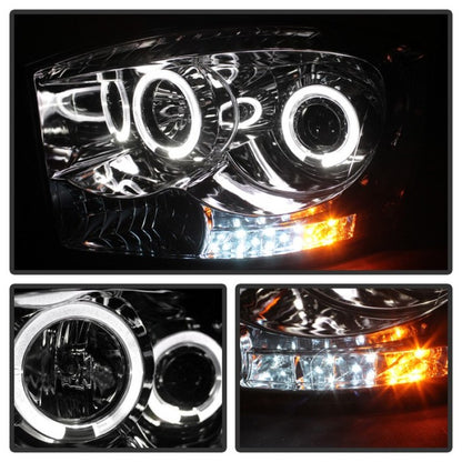 Spyder Dodge Ram 1500 06-08/Ram 2500 06-09 Projector Headlights LED Halo LED Chrm PRO-YD-DR06-HL-C 5010018 5010018 User 1