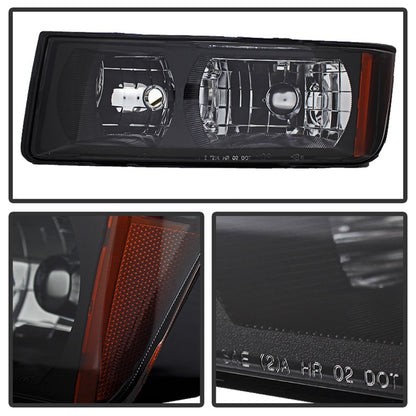 SPYDER Xtune Chevy Avalanche w/ Body Cladding Only 02-06 OEM Headlights - OEM (Black) HD-JH-CAVA02-AM-BK 9029561 9029561 Photo - Unmounted