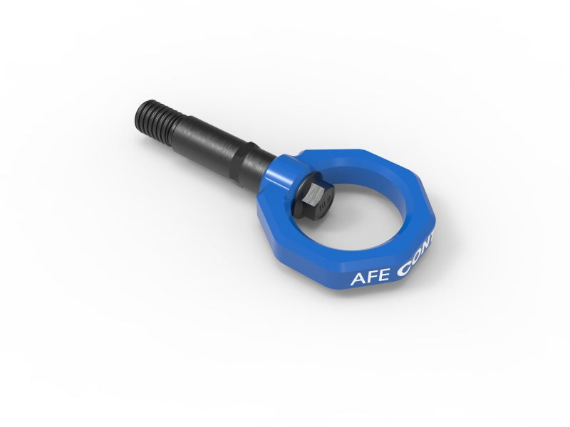 aFe Control Rear Tow Hook Blue 20-21 Toyota GR Supra (A90) 450-721002-L 450-721002-L Photo - Primary