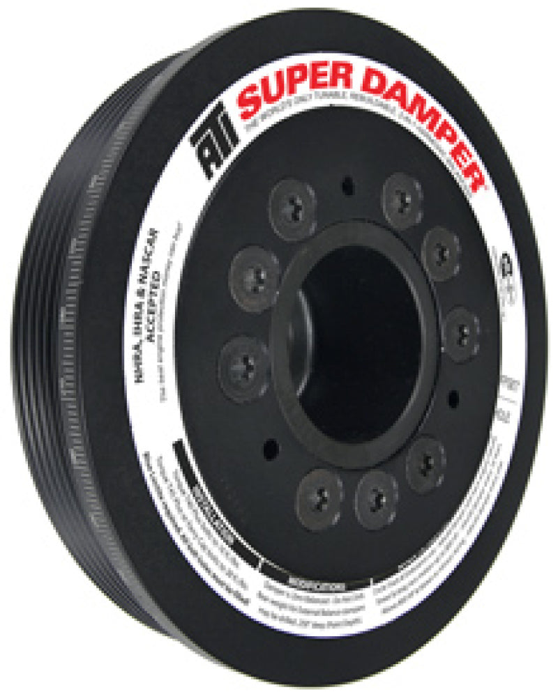 ATI Damper - 6.78in - Alum - 6 Grv - Mitsubishi Evo 8 - 4G63 - w/Integra Lower Cam Drive ATI918250 ATI918250 Photo - Primary