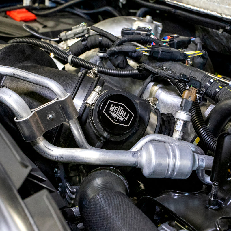 Wehrli 2017+ Chevrolet 6.6L L5P Duramax Intake Resonator Delete Plug - Black Anodized WCF100473 WCF100473 User 1
