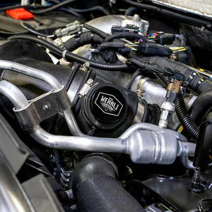 Wehrli 2017+ Chevrolet 6.6L L5P Duramax Intake Resonator Delete Plug - Black Anodized WCF100473 WCF100473 User 1