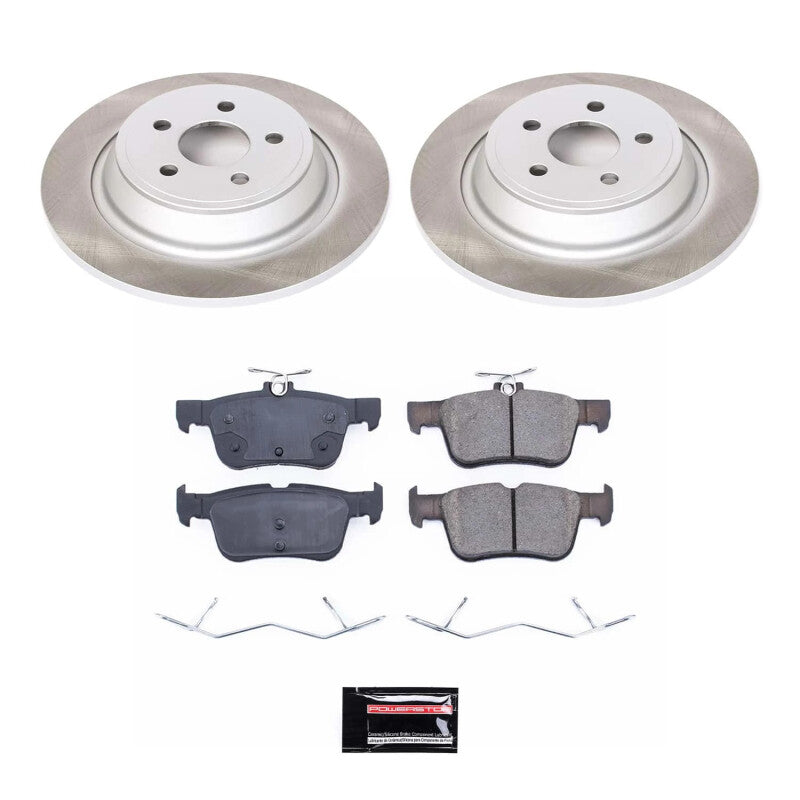 PowerStop Power Stop 17-20 Lincoln MKZ Rear Semi-Coated Rotor Kit SC7144 SC7144 Photo - Primary