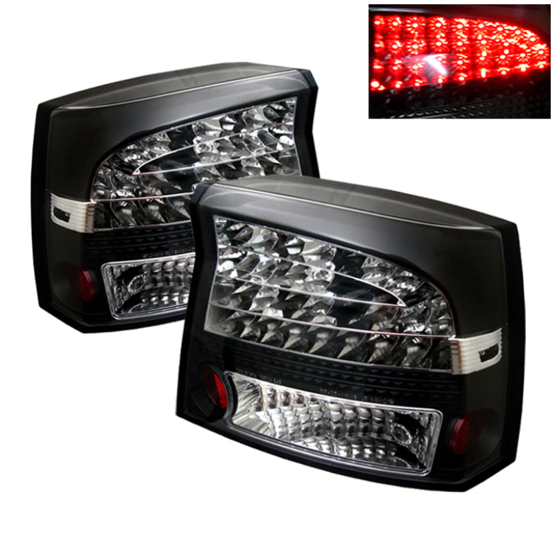 Spyder Dodge Charger 06-08 LED Tail Lights Black ALT-YD-DCH05-LED-BK 5002273 5002273 Photo - Primary
