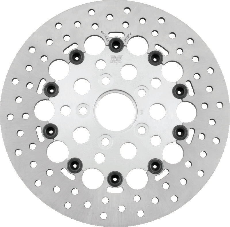 TwinPower Frt 11.5 Fltg Rotor Holes Silv 666835 666835 Photo - Primary
