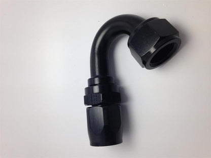 Fragola -6AN Pro-Flow x 150 Degree 3/8 EFI Quick Disconnect Hose End - Black 231506B-6QD 231506B-6QD Photo - Primary