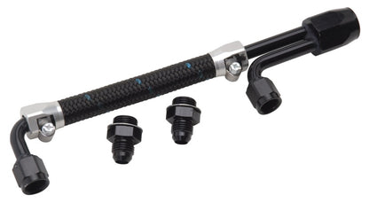 Edelbrock Dual-Quad Fuel Line Kit in CLR/BLK Finish 80913 Photo - Primary
