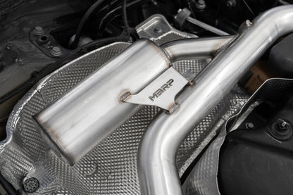 MBRP 2022 Volkswagen Golf GTI MK8 T304 SS 3in Cat-Back Exhaust 2.5in Dual Split Rear w/ SS Tips S4617304 S4617304 Photo - Close Up
