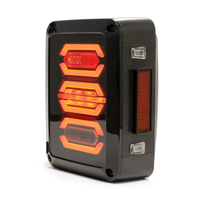 DV8 Offroad 07-18 Jeep Wrangler JK Octagon LED Tail Light TLJK-02 TLJK-02 Photo - Close Up