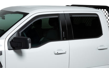 Putco 19-21 Chevy Silv 1500 Crew/Double Cab Element Matte Black Window Visors (Set of 2 Front Only) 680244 680244 Photo - Primary