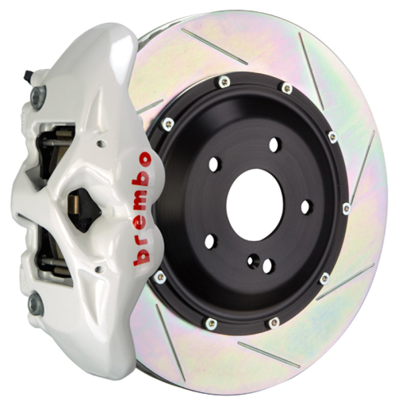 Brembo 09-16 Panamera/S/4S/Turbo Rear GT BBK 4 Piston Cast 380x28 2pc Rotor Slotted Type1-White 2S2.9004A6 2S2.9004A6 Photo - Primary
