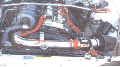 Injen 95-96 Nissan 240SX L4 2.4L Black IS Short Ram Cold Air Intake IS1900BLK IS1900BLK Photo - Mounted