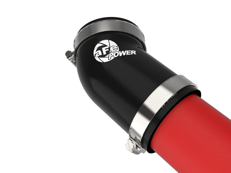aFe 20-23 Ford Explorer ST V6 3.0L (tt) BladeRunner 2-3/4in Aluminum Cold Charge Pipe - Red 46-20659-R 46-20659-R Photo - Close Up