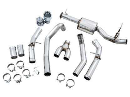 AWE Tuning 19-21 RAM 1500 5.7L (w/Cutouts) 0FG Dual Rear Exit Cat-Back Exhaust - Chrome Silver Tips 3015-32005 3015-32005 Photo - out of package