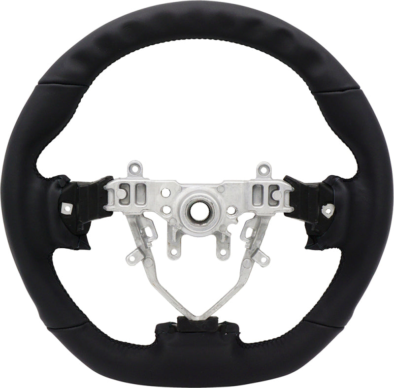 BLOX Racing 08-14 Subaru Leather Steering Wheel Black Stitching BXSW-50000-B
