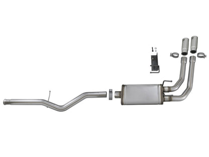 aFe Cat-Back Exhaust, Rebel Series 3in to 2-1/2in 409 Stainless Steel 49-44098-P Photo - Unmounted
