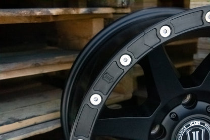 ICON 17in Compression/Alpha/Rebound Wheel Rock Ring Kit (20 Bolt) 192050 192050 Photo - Close Up