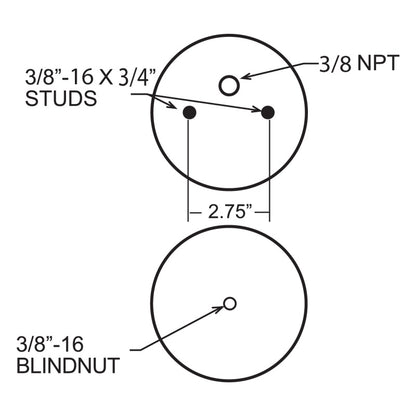 Firestone Ride-Rite Replacement Air Helper Spring Rear 224C (W217606872) 6872 6872 Technical Bulletin