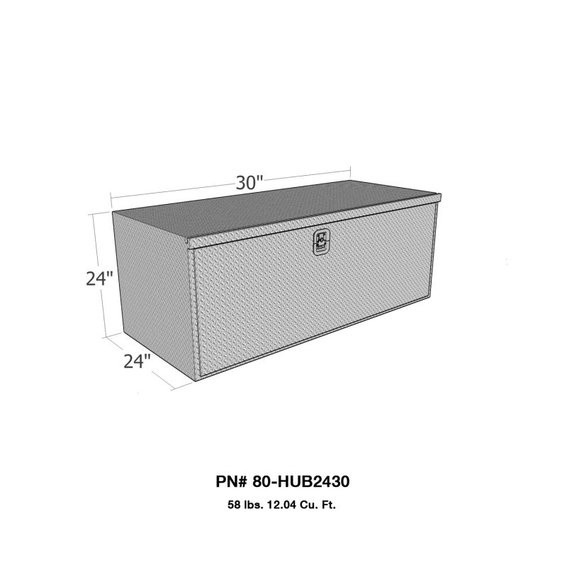 Westin/Brute HD Under Body 24in x 30in Drop Down Door - Aluminum 80-HUB2430 80-HUB2430 Photo - Unmounted
