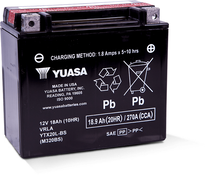 Yuasa Battery Yuasa YTX20L-BS Maintenance Free AGM 12 Volt Battery (Bottle Supplied) YUAM320BS YUAM320BS User 1