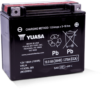Yuasa Battery Yuasa YTX20L-BS Maintenance Free AGM 12 Volt Battery (Bottle Supplied) YUAM320BS YUAM320BS User 1