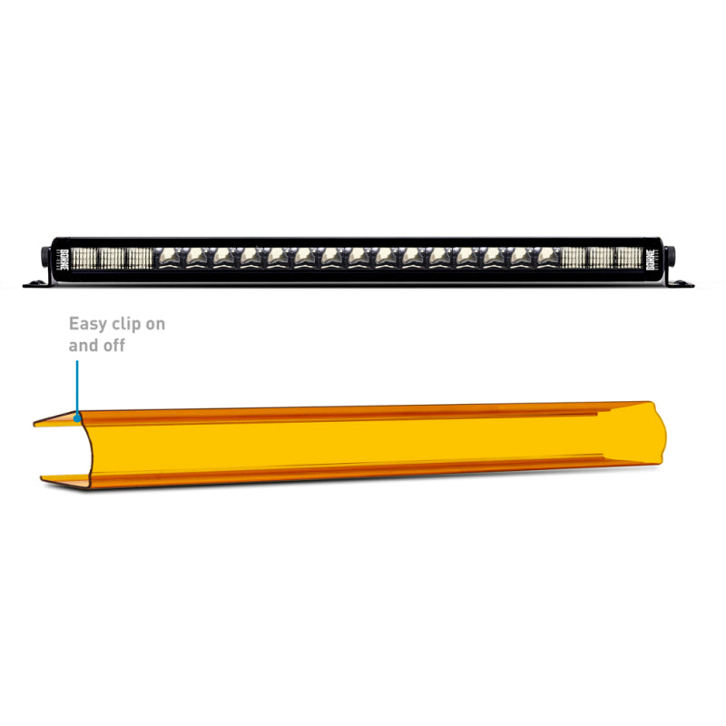 Borne Off-Road Light Bar Cover Single Row 20in Amber BNLT-COV-SS20YL BNLT-COV-SS20YL Photo - Primary