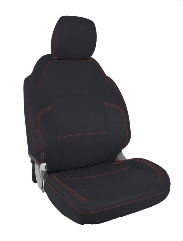 PRP Seats PRP 2021+ Ford Bronco 2 Door Front Seat Covers (Pair) - Black w/ Red Stitching B058-01 B058-01 Photo - Primary