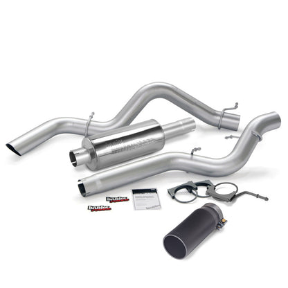 Banks Power 06-07 Chevy 6.6L SCLB Monster Exhaust System - SS Single Exhaust w/ Black Tip 48937-B 48937-B Photo - Primary