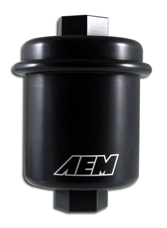 AEM Electronics High Volume Fuel Filter Black 25-200BK Photo - Primary
