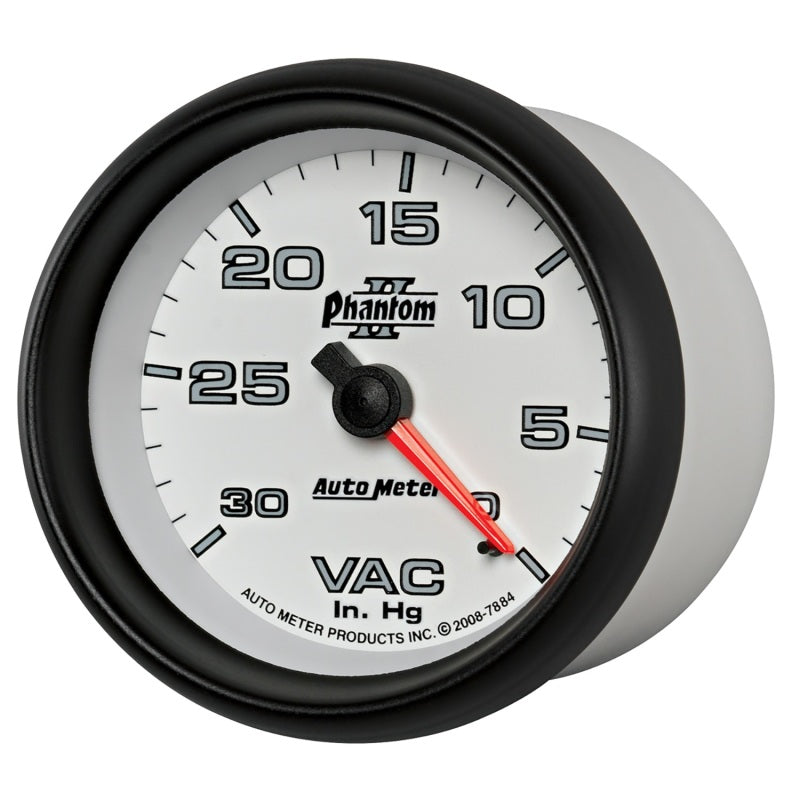 AutoMeter Gauge Vacuum 2-5/8in. 30Inhg Mechanical Phantom II 7884 7884 User 2