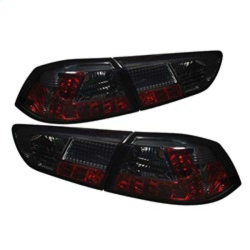 Spyder Mitsubishi Lancer/Evolution X 08-14 LED Tail Lights Smke ALT-YD-MITEVO1008-LED-SM 5030399 5030399 Photo - Primary