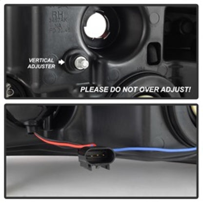 Spyder 04-08 Ford F-150 Projector Headlights - Light Bar DRL - Black PRO-YD-FF15004V2-LB-BK 5084484 5084484 Photo - Unmounted