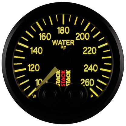 Autometer Gauge WTmp Pro-Cntrl 52mm Blk 100-260 deg. ST3508 User 5