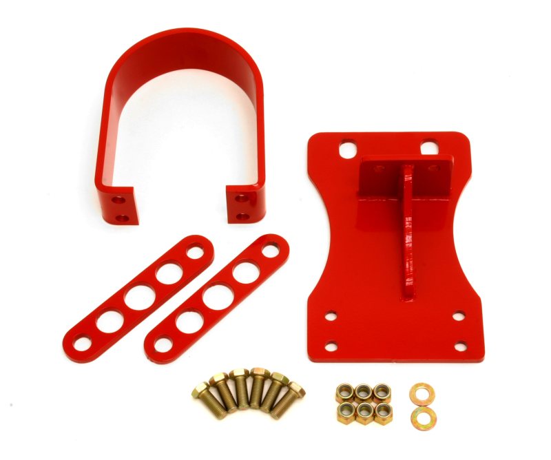 BMR 10-15 5th Gen Camaro V8 Manual/V6 Automatic Front Driveshaft Safety Loop - Red DSL014R DSL014R Photo - Primary