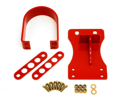 BMR 10-15 5th Gen Camaro V8 Manual/V6 Automatic Front Driveshaft Safety Loop - Red DSL014R DSL014R Photo - Primary