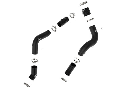 aFe BladeRunner Aluminum Hot and Cold Charge Pipe Kit Black RAM Diesel Trucks 19-23 L6-6.7L (td) 46-20614-B 46-20614-B Photo - Unmounted