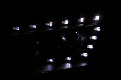 Anzo 2007-2007 Hyundai Santa Fe Projector Headlights w/ LED Black 111237 Photo - Mounted