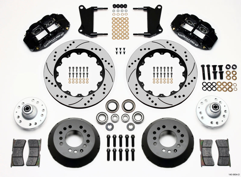 Wilwood FNSL6R Front Hub Kit, 14.00", Drilled, 67-69 Camaro, 64-72 Nova 140-9804-D Photo - Primary