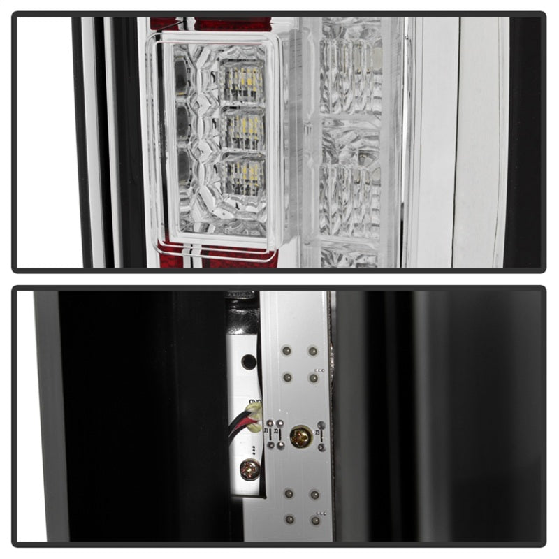 Spyder 17-18 Ford F-250 SD (w/Blind Spot Sensor) LED Tail Lights - Chrm (ALT-YD-FS17BS-LED-C) 5085641 5085641 Photo - Unmounted